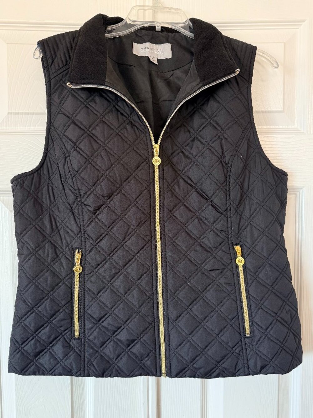 Marc New York Andrew Marc Black Diamond-Quilted Vest